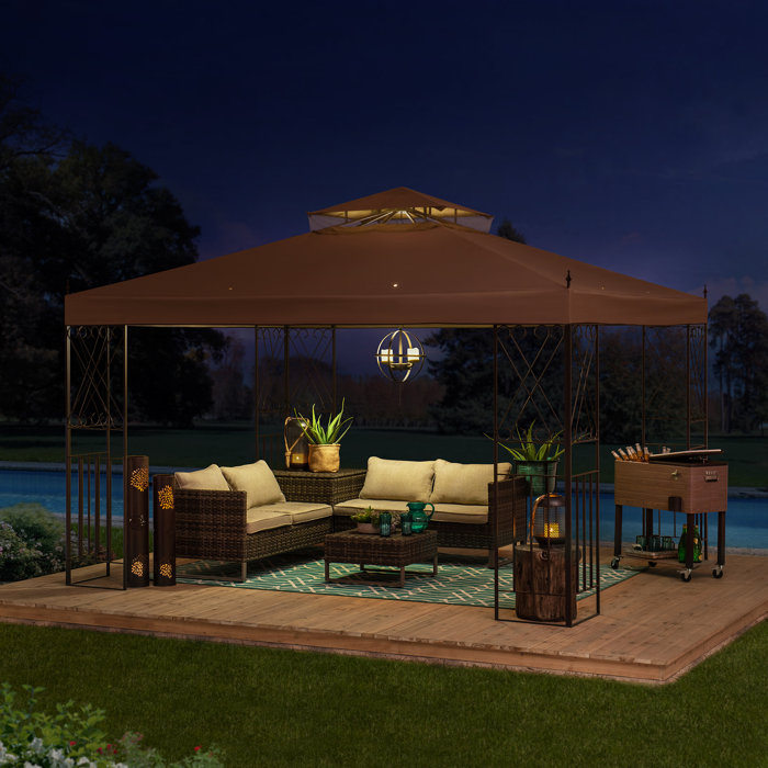 Sunjoy Parlay 12 Ft. W x 10 Ft. D Steel Patio Gazebo & Reviews Wayfair
